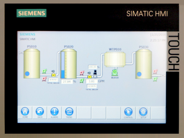 OxyShark upgradeable PLC system control panel