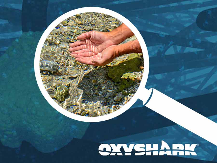 water quality blog graphic showing hands in clear water